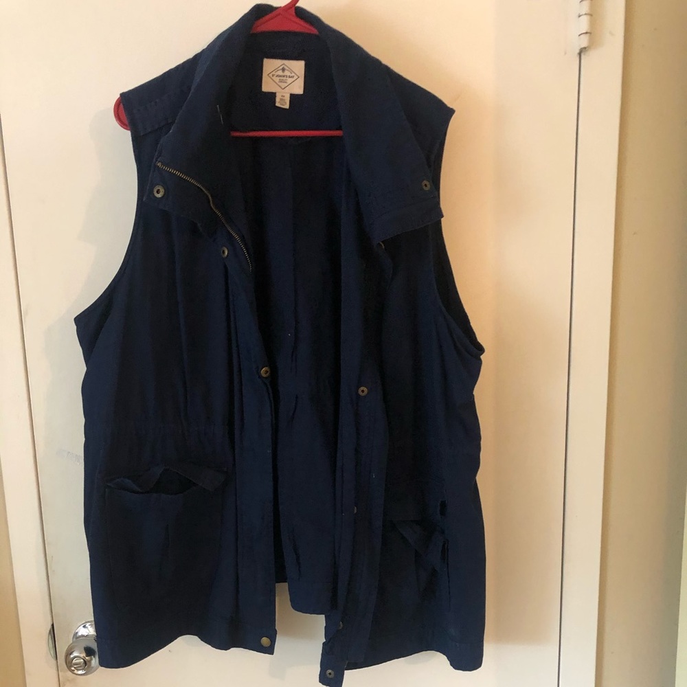St. John’s bay blue plus size vest